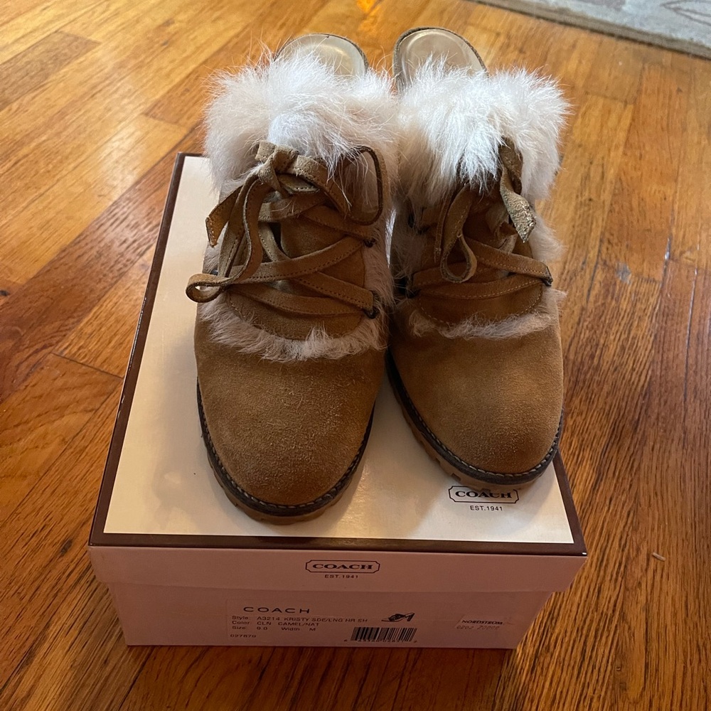 Coach Y2K suede mules excellent condition size 9
